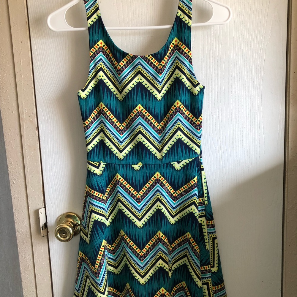 Chevron Skater dress